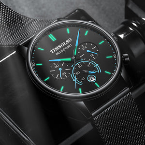 All - matching Simple And High - end Elegant Cool Ultra - thin Calendar Quartz Watch - Zambeel