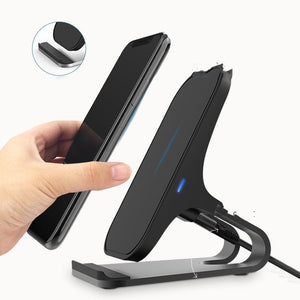 Aluminum Alloy QI Fast Charging 15W Wireless Charger Mobile Phone Holder - Zambeel