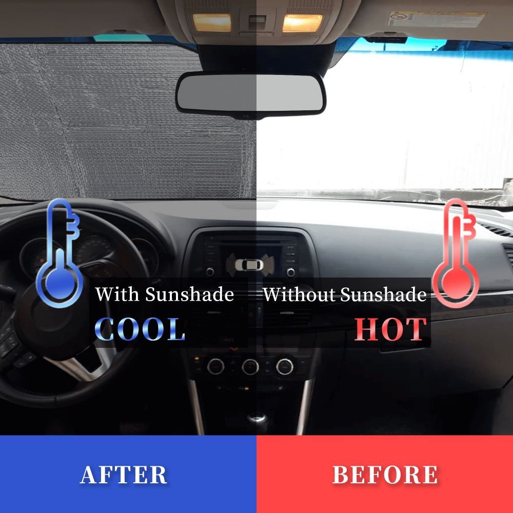 Aluminum Foil Car Windshield Sun Visor - Zambeel