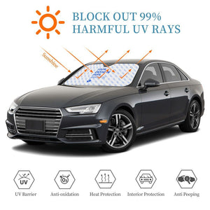 Aluminum Foil Car Windshield Sun Visor - Zambeel