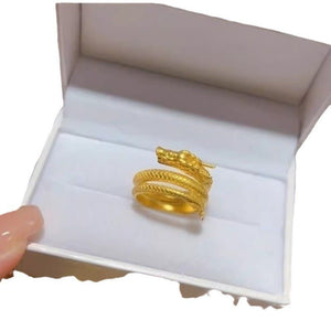 Amass Fortunes Prosperity Brought By The Dragon And The Phoenix Ring Retro Ornament New - Zambeel