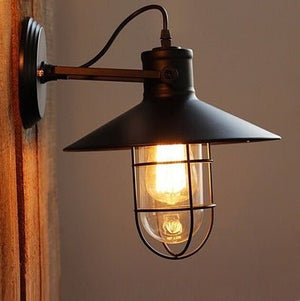 American Country Wall Lamp Chinese Restaurant Aisle Bedroom Bedside Retro - Zambeel