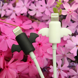 Angel Creative Simple Data Cable Protective Cover Bat Mobile Phone Headset Charging Cable Anti - Breaking Protective Cover - Zambeel
