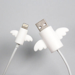 Angel Creative Simple Data Cable Protective Cover Bat Mobile Phone Headset Charging Cable Anti - Breaking Protective Cover - Zambeel