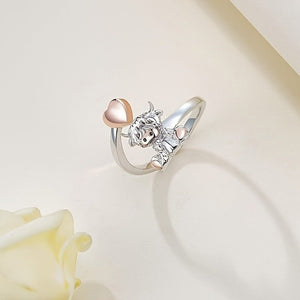 Animal Open Heart Ring Girl Christmas Gift - Zambeel