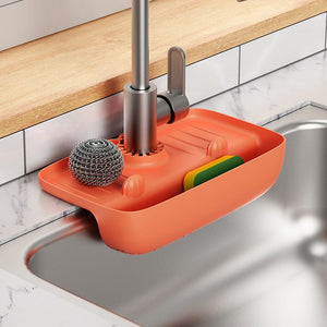 Anti - skid Mat Kitchen Rag Sponge Wiping Drain Storage Rack Kitchen Gadgets - Zambeel