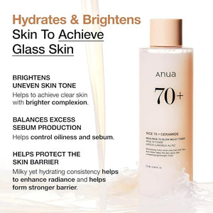 Anua - Rice 70 Glow Milky Toner (Original) - Zambeel