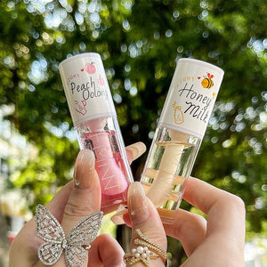 AOGALIANI Moisturizing Lip Oil Honey Milk & Peach Oolong Repair Moisturizing Tender Fade Lip Lines - Zambeel