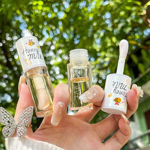 AOGALIANI Moisturizing Lip Oil Honey Milk & Peach Oolong Repair Moisturizing Tender Fade Lip Lines - Zambeel