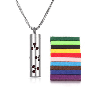 Aromatherapy Pendant Perfume Bottle Essential Oil Titanium Steel - Zambeel