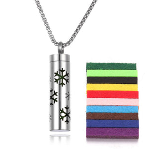 Aromatherapy Pendant Perfume Bottle Essential Oil Titanium Steel - Zambeel