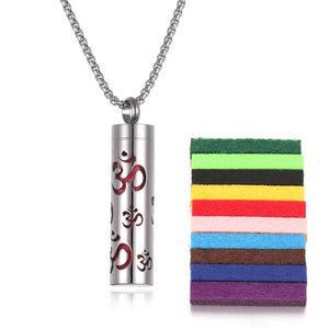Aromatherapy Pendant Perfume Bottle Essential Oil Titanium Steel - Zambeel