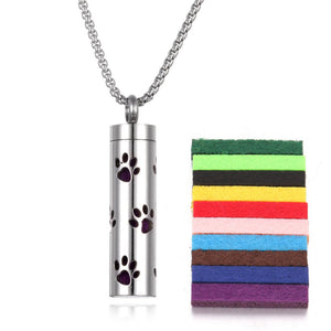 Aromatherapy Pendant Perfume Bottle Essential Oil Titanium Steel - Zambeel