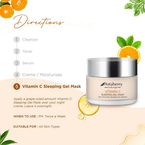 Astaberry - Indulge Vitamin - C Sleeping Gel Mask - Zambeel