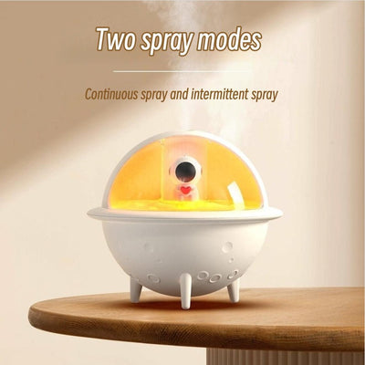 Astronaut Humidifier For Bedroom Mini Air Humidifier Space Planet Air Humidifier USB Electric Ultrasonic Cool Water Mist Aroma Diffuser With LED Light For Home Room Mini Humidifier - Zambeel