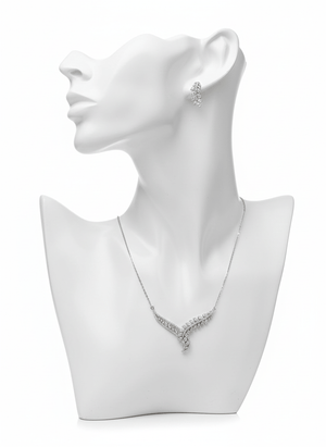 Asymmetric Leaf Jewelry Set - Zambeel