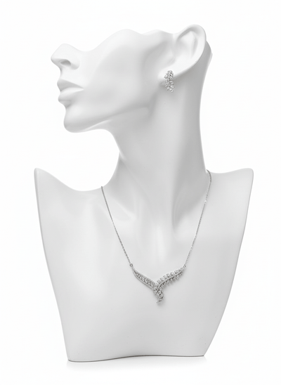 Asymmetric Leaf Jewelry Set - Zambeel