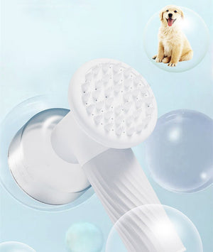 Automatic Foaming Dog Cat Bath Brush Dog Shampoo Brush With Soap Dispenser Electric Pet Grooming Massage Brush Pet Bath Brush Scrubber Comb For Dog Cat Pet Products - Zambeel
