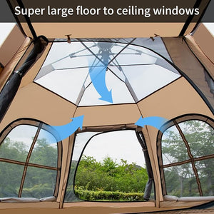Automatic Hexagonal Camping Tent © - Zambeel