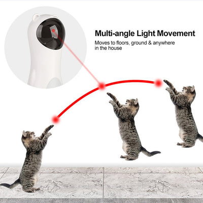 Automatic Laser Cat Toy Bear Laser Cat Toy LED Red Laser Cat Cat Toy - Zambeel