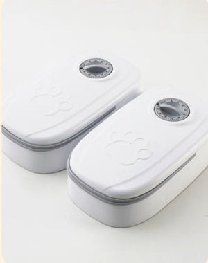 Automatic Pet Feeder Smart Food Dispenser For Cats Dogs Timer Stainless Steel Bowl Auto Dog Cat Pet Feeding Pets Supplies - Zambeel