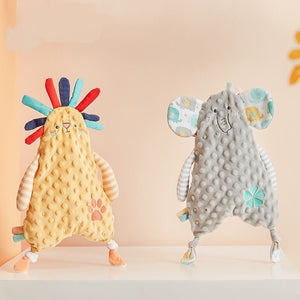 Baby Appease Towel Nursing Teether Kawaii Bunny Ears Newborn Face Towel Baby Toddler Comfort Sleeping Cuddling Towel Doll Toys - Zambeel