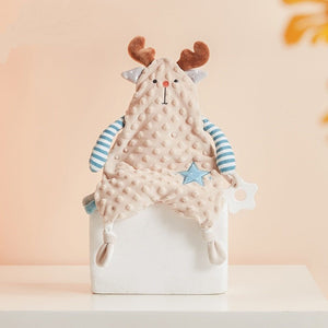 Baby Appease Towel Nursing Teether Kawaii Bunny Ears Newborn Face Towel Baby Toddler Comfort Sleeping Cuddling Towel Doll Toys - Zambeel
