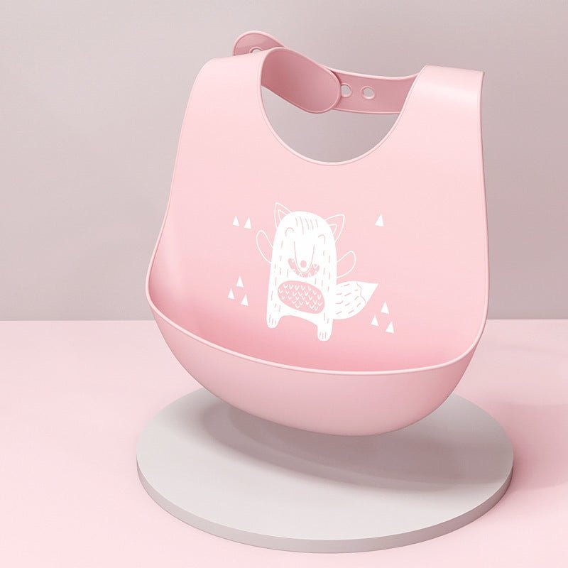 Baby Eating Bibs Baby Food Supplement Bibs Children Kids Saliva Waterproof Bibs Silicone Super Soft Food Rice Pockets - Zambeel