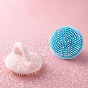 Baby Shower Brush To Remove Dandruff Silicone Scrubbing Cotton Shampoo Artifact - Zambeel