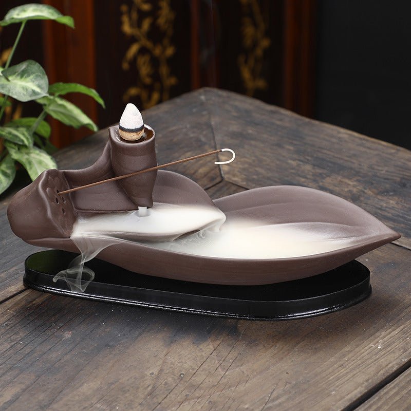 Backflow Incense Burner sandalWood Incense Burner Line Incense Burner Zen Ornaments - Zambeel