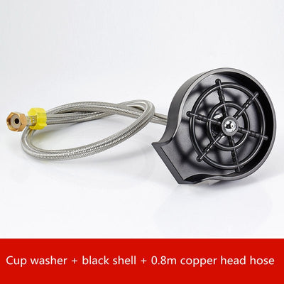 Bar Counter Cup Washer Sink High - pressure Spray Automatic Faucet Coffee Pitcher Wash Cup Tool Kitchen - Zambeel