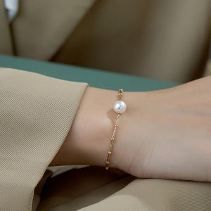 Baroque Single Pearl Bracelet Simple Graceful - Zambeel