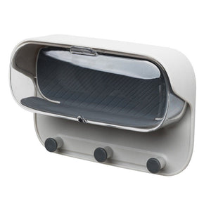 Bathroom Wall Holder Punch - free Wall - mounted Convenient Practical Washroom Glasses Storage Box Clothes Key Organizer Accessories - Zambeel