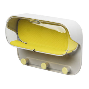 Bathroom Wall Holder Punch - free Wall - mounted Convenient Practical Washroom Glasses Storage Box Clothes Key Organizer Accessories - Zambeel