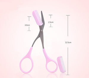 Beauty tools eyebrow scissors with eyebrow comb - Zambeel