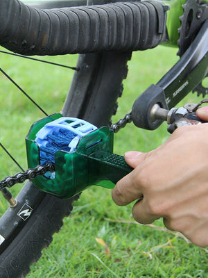 Bicycle Chain Cleaner Scrubber Brush Set Cycling Cleaning Kit Mountain Bike Wash Cleaning Tool - Zambeel