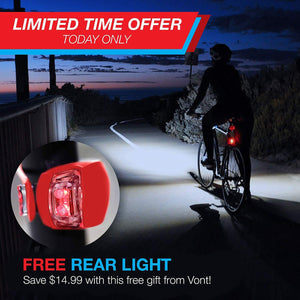Bicycle Headlights And Taillights Set With Bracket - Zambeel
