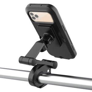 Bicycle Motorcycle Waterproof Mobile Phone Stand Waterproof Mobile Phone Case Folding Mobile Phone Navigation Stand Rainproof Bag - Zambeel