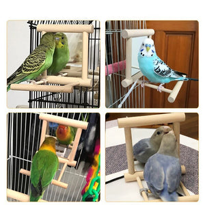 Bird Stand With Mirror - Zambeel