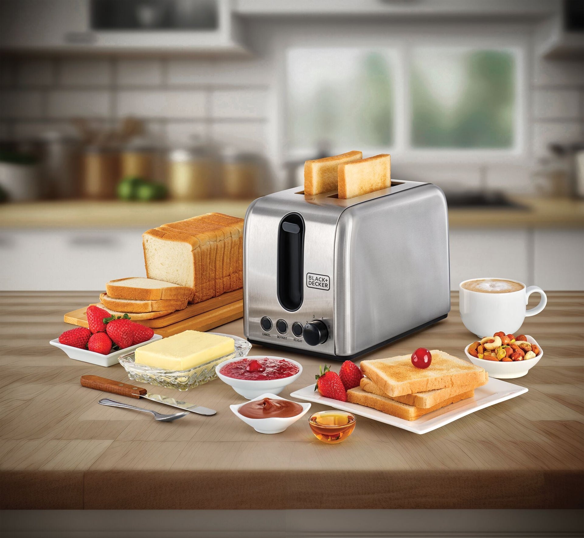 Black + Deckar - Stainless Steel Toaster (ET244 - 85) © - Zambeel