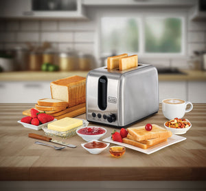 Black + Deckar - Stainless Steel Toaster (ET244 - 85) © - Zambeel