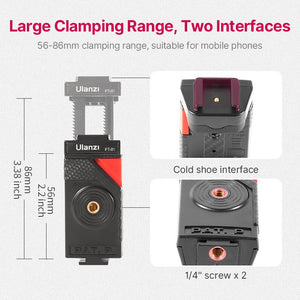 Black Octopus Mobile Phone Clip Gimbal Tripod Set - Zambeel