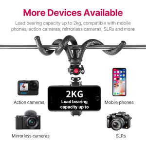 Black Octopus Mobile Phone Clip Gimbal Tripod Set - Zambeel