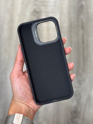 Black Wallet Phone Case with Card Holder - Zambeel