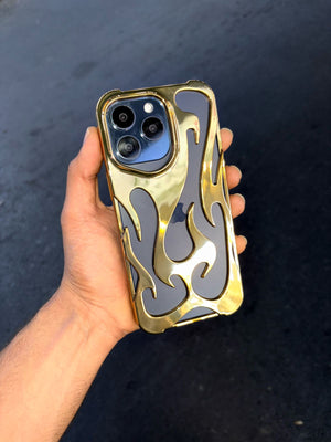 Blazing Flame Metal iPhone Case - Zambeel