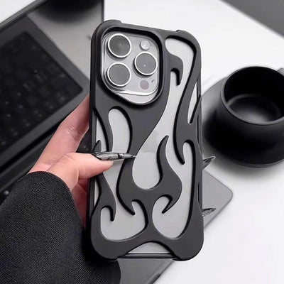 Blazing Flame Metal iPhone Case - Zambeel