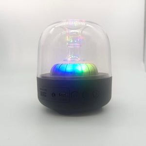 Blue Glass Speaker Desktop MINI Computer Bass - Zambeel