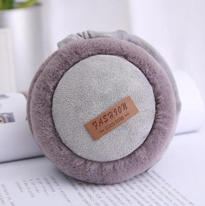 Bluetooth Earmuffs Headphones Warm Plush Earmuffs Ure Color Fashion Foldable Soft Simple Adjustable Winter Accessories - Zambeel