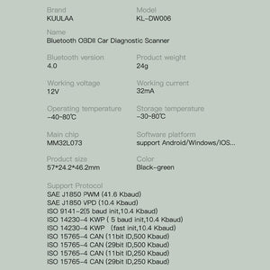 Bluetooth OBD Auto Fault Detector - Zambeel