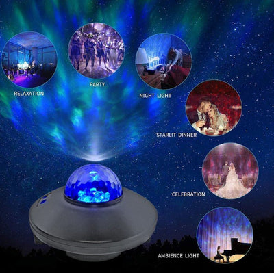 Bluetooth Starry Sky Watermark Light Voice Control Laser Laser Light - Zambeel
